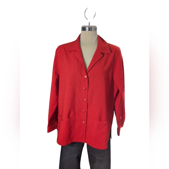 Alia Red Women's Jacket - Picture 11 of 16